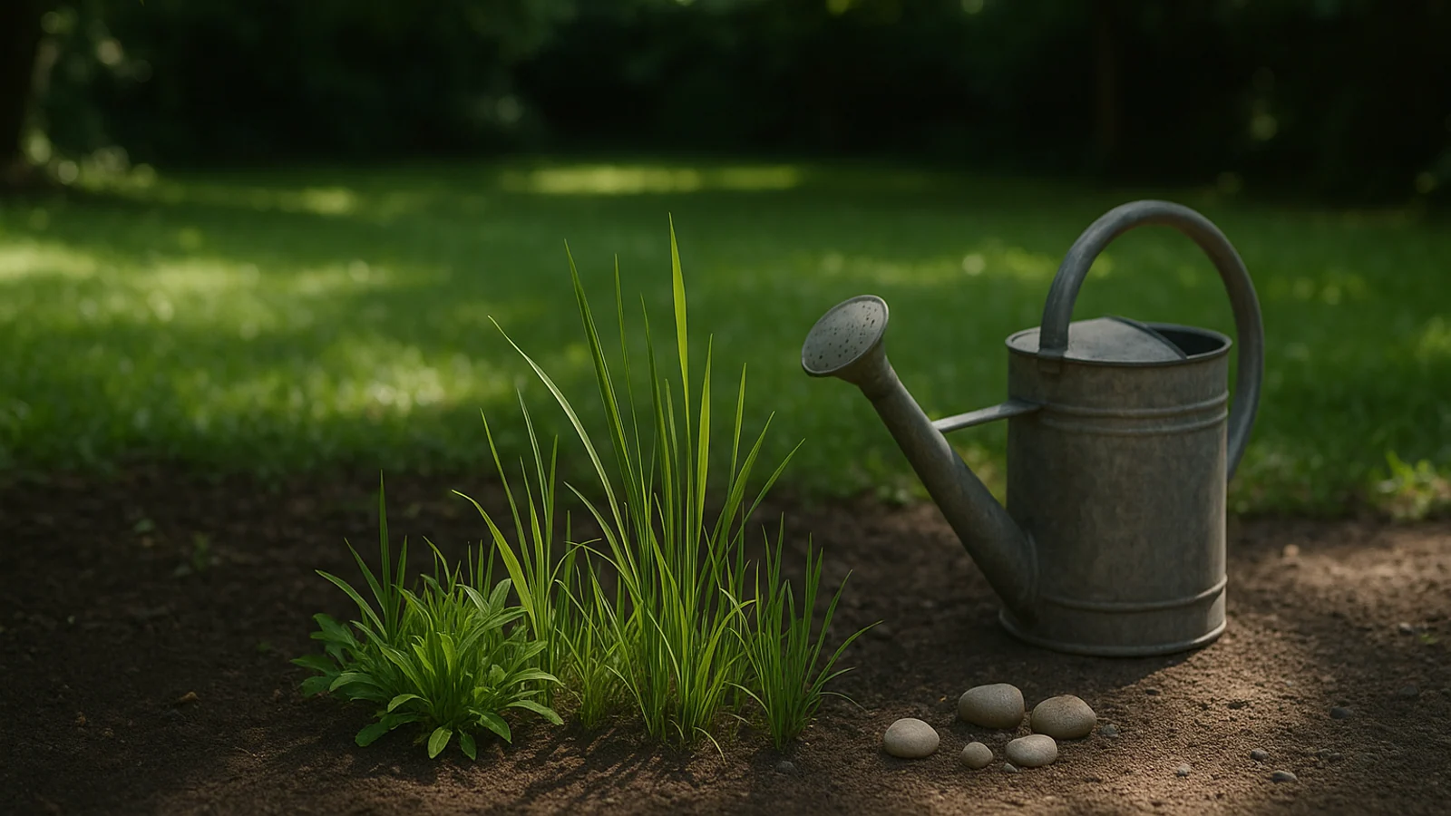 Editorial visual illustrating Best Grass Seed for Shady Yards: A Species-First Buying Guide