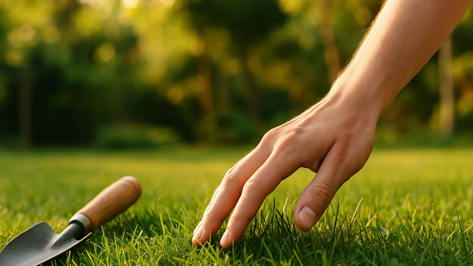 Editorial visual illustrating Lawn Care Apps That Actually Change What You Do This Weekend