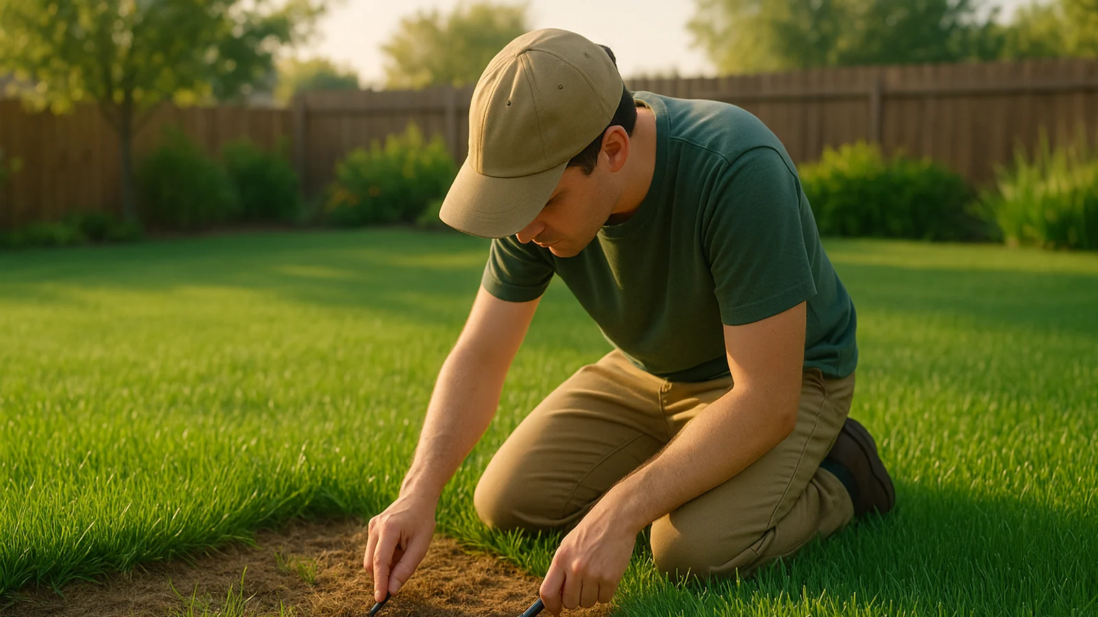 Editorial visual illustrating Top Lawn Care Mistakes: What You Might Be Doing Wrong